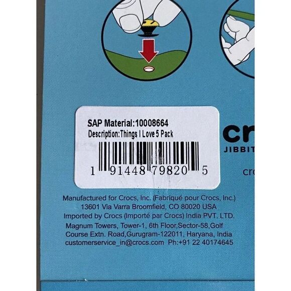 Crocs Jibbitz Shoe Charms Things I Love 5 Pack Friday Coffee Dog Paw Mountain - Picture 9 of 10